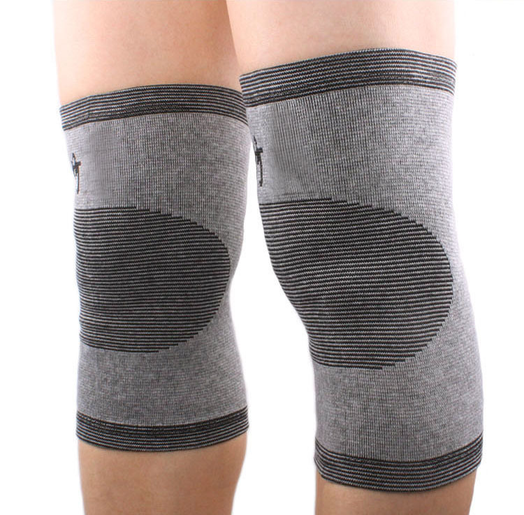 2 x Bamboo Knee Support Brace Natural Healthy [Size: M]
