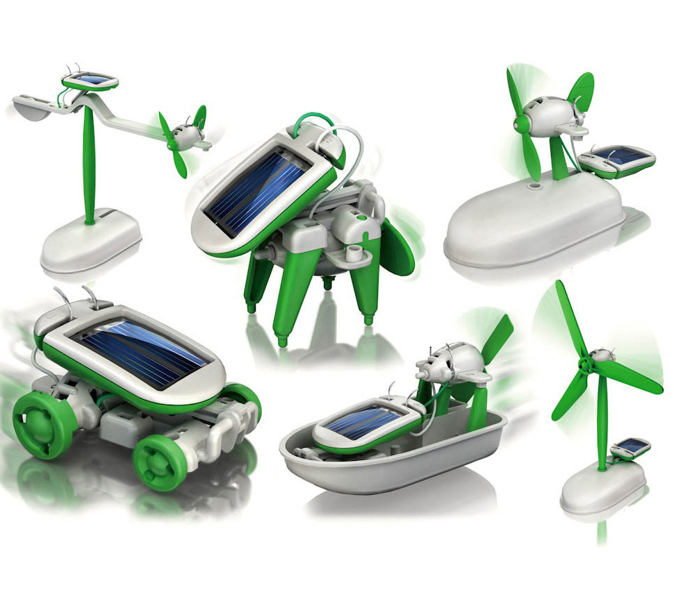 6 In 1 Solar Robot DIY Educational Toy Kit