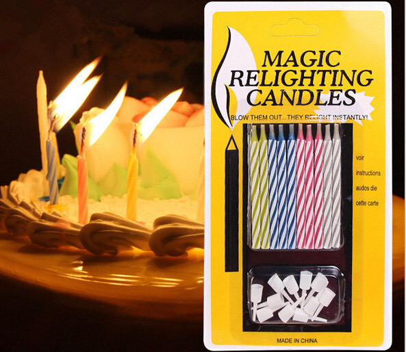 10 x Magic Relighting Candles