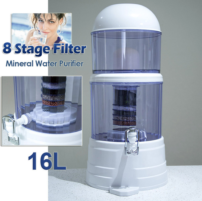 8 Stage Natural Mineral Benchtop Water Purifier Filter B