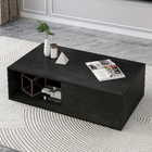 Lusso Designer Wooden Coffee Table (Black)