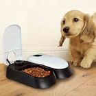 2-Meal Automatic Pet Feeder Food Dispenser with Timer Bowls for Dogs Cats