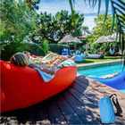Inflatable Air Sofa Lounger Lazy Couch in Portable Bag (RED)