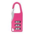 5 x Combination Locks Bags Suitcase Lockers Luggage Padlocks (Pink)