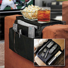 2 x Sofa Couch Chair Arm Rest Organizer Remote Control Holder 6 Pocket with Table Top