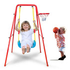 Kids 2 In 1 Swing and Basketball Set