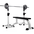 Fitplus Fitness Exercise Flat Weight Bench Combo Station