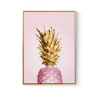 Luxe Pineapple Painting Framed Canvas Wall Art - 30cm x 40cm