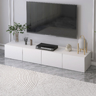 2m Lusso Designer Wooden TV Cabinet Entertainment Unit 200cm (White)