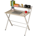 Express Folding Desk with Shelf (White)