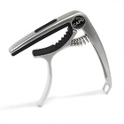 Advanced Guitar Capo Clamp Key Tuner Acoustic/Electric Professional Tune - Silver