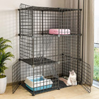  Large Pet Home Cat Cage Detachable Metal Wire Kennel Playpen Exercise Crate 