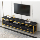 Synergy Luxury Marble Look TV Cabinet (Black)