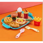 11-Piece Lunch Plate Realistic Pretend Cutting Food Toy Play Set
