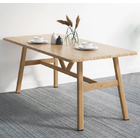 Apollo Wood and Steel Dining Table (Oak)