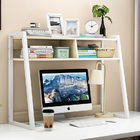Zion Versatile Desk Hutch Storage Shelf Unit Organizer (White Oak)