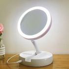 10X Magnifying Vanity Makeup Folding Mirror with LED Lights 