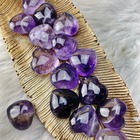Amethyst Crystal Heart Stone Natural Gemstone