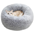 Cozy Plush Soft Fluffy Pet Bed Dog Cat Bed (Light Grey, 50cm)