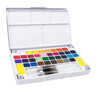 36 Assorted Colours Watercolour Paint Palette Fountain Brush Pens Set Drawing Portable Art Painting Supplies Kit