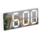 Multifunction Mirrored Digital LED Digital Electronic Alarm Clock with Temperature Display