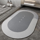 Super Absorbent Floor Bath Door Mat Non-Slip Rug Doormat (Light Grey, 50 x 80)