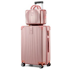 2-Piece Standard Cabin Carry-On Luggage Suitcase Set (Rose Gold)