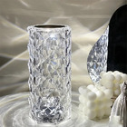 Rose Diamond Crystal LED Table Lamp Cordless Touch Sensor Night Light
