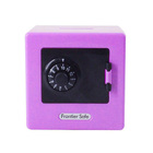 Mini Piggy Bank Combination Lock Safe Deposit Money Box (Purple)