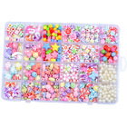 550 x DIY Creative Beads Charms Jewellery Making Arts Crafts Kit Supplies for Bracelets Necklaces