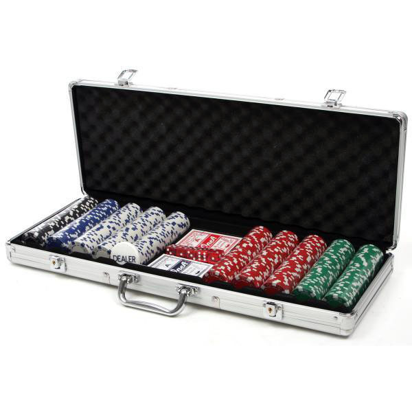500 Chip Deluxe Professional Poker Game Set in Aluminium Case