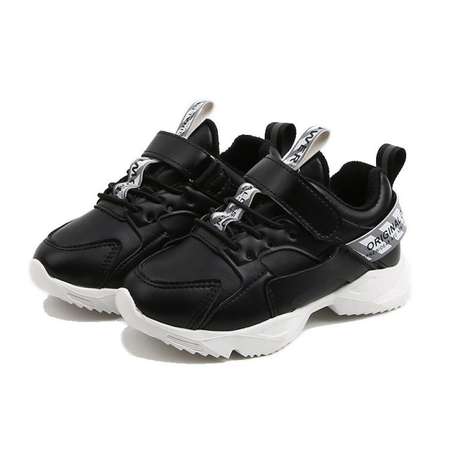 Kids Boys Running Shoes Black [Size: 36]