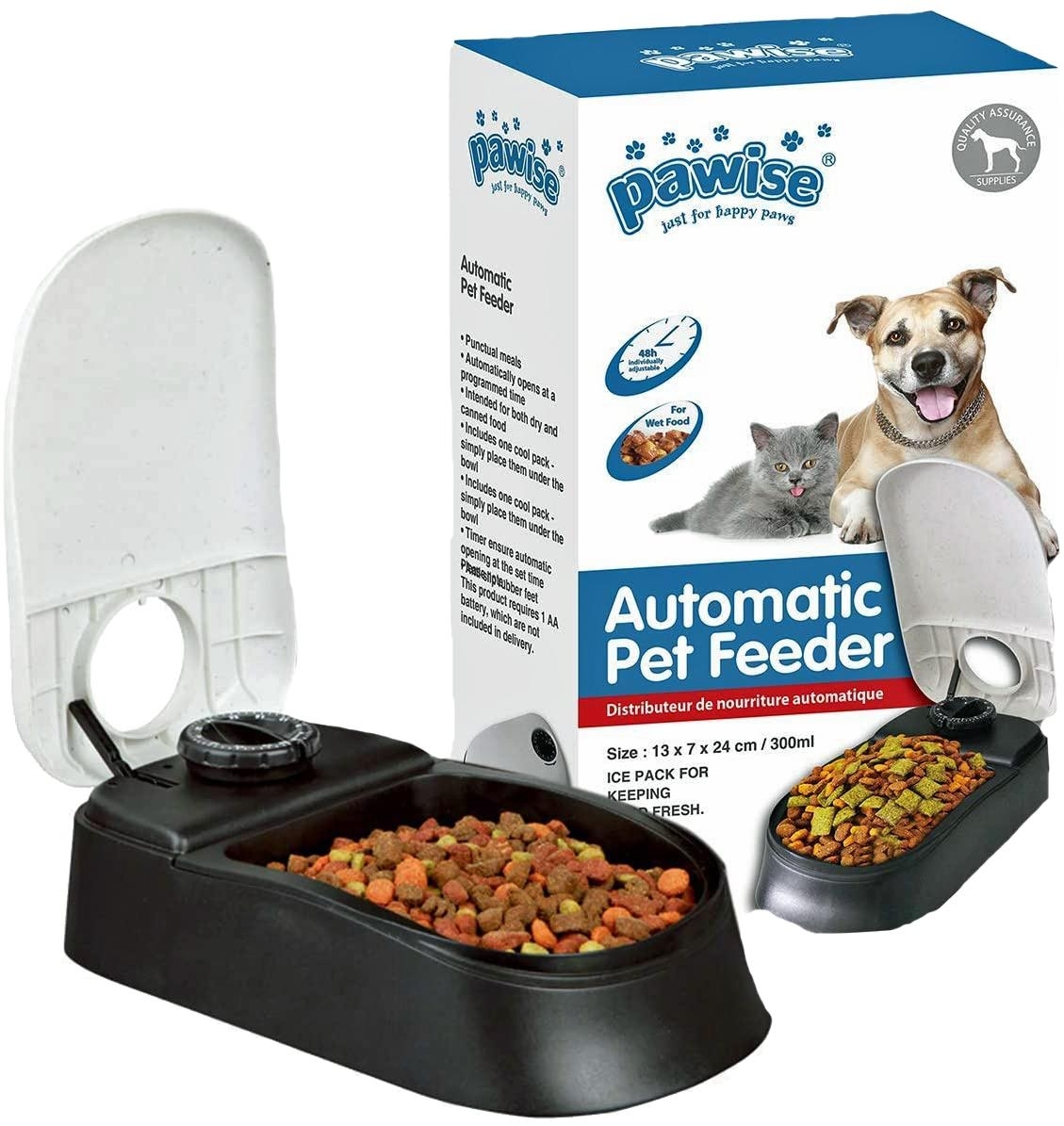 Automatic Pet Feeder Meal Dispenser Timed Food Bowl for Dogs Cats