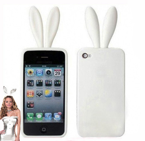 iPhone 5 Bunny Rabbit Ear Case Pure White