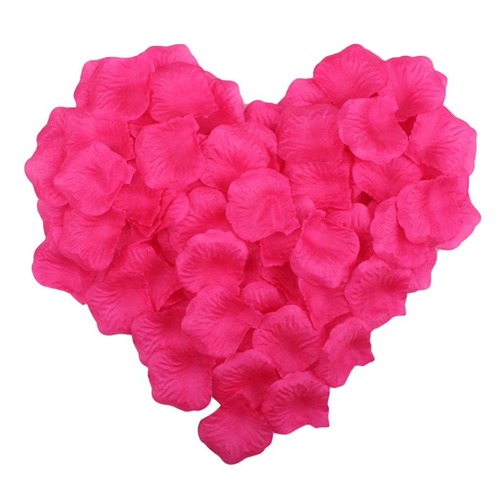 100 Wedding Bridal Flower Rose Petals (Hot Pink)