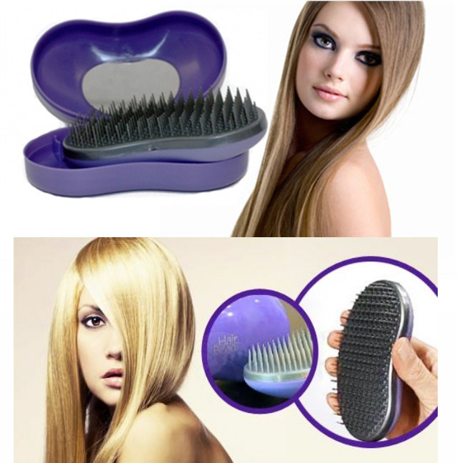 2 x Hair Detangle Brushes In Cases