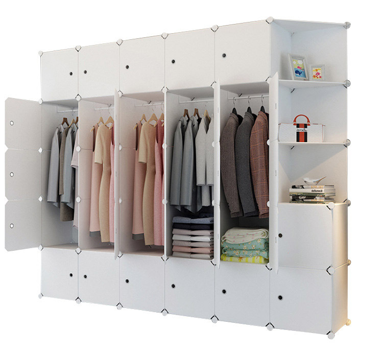 Diy Cube Storage 27 L Cupboard Wardrobe, Clothes Storage Cabinets With Doors