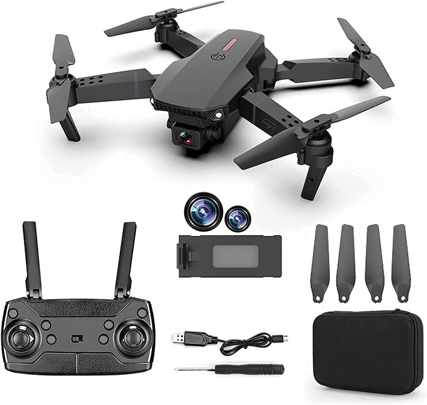 4K HD Dual Camera Dual Battery Wide-angle Quadcopter Remote Control Drone