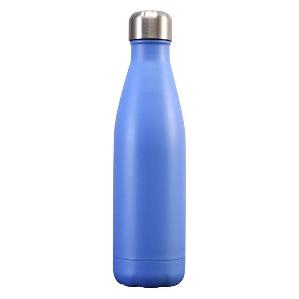 Stainless Steel Vacuum Insulated Sports Water Bottle Thermal Flask (Blue)