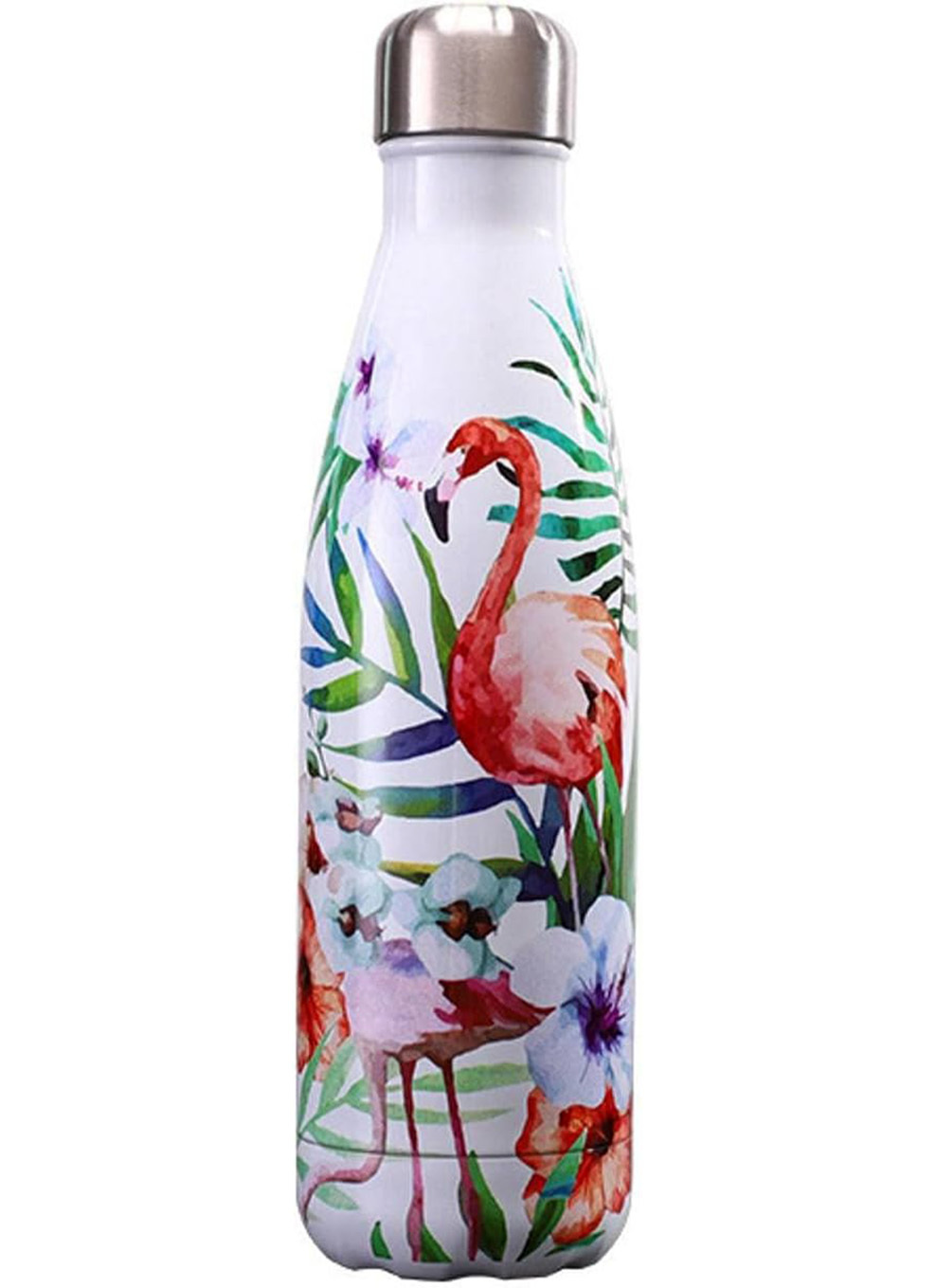 Stainless Steel Vacuum Insulated Water Bottle Thermal Flask (Flamingo)