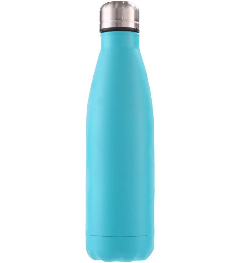 750ml Large Stainless Steel Vacuum Insulated Sports Water Bottle Thermal Flask (Sea Blue)