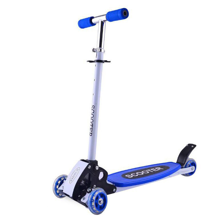 3 Wheels Lean and Steer Kids Tri Scooter (Blue)