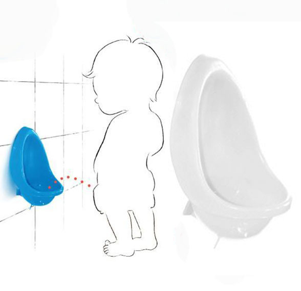 Little Boy's Urinal Wee Potty Toddler Baby Toilet Trainer WHITE
