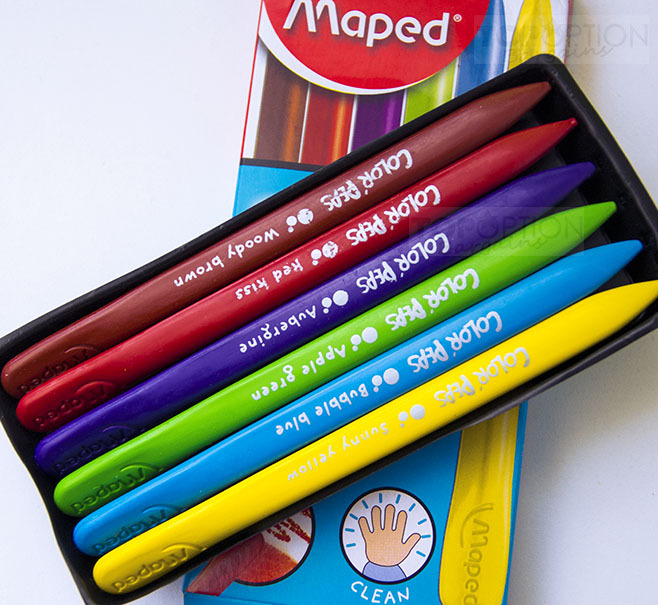 Maped Plastic Crayons 6 Colours