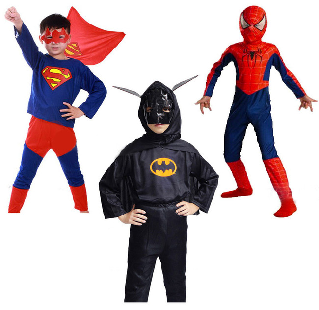 Kids Superhero Costume (Batman) M (Age 5-7)