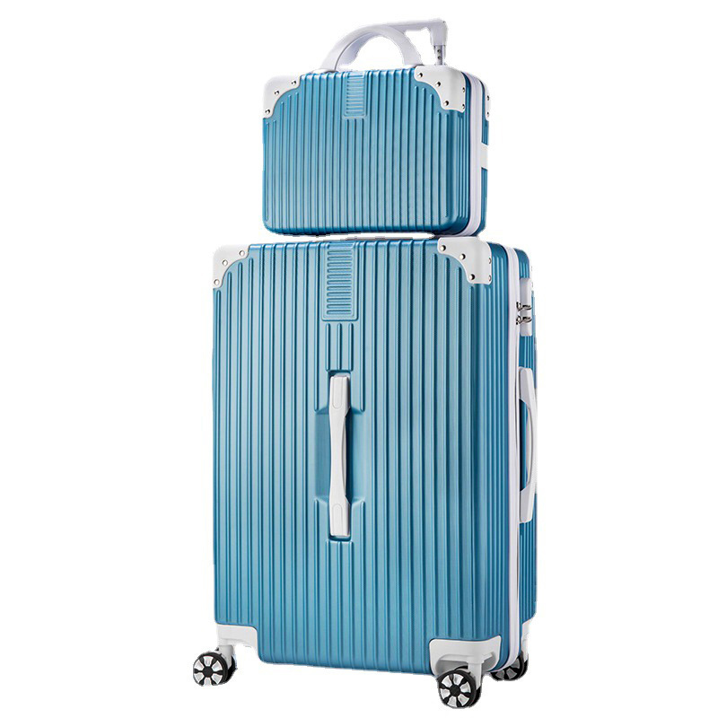 2-Piece Standard Cabin Carry-On Luggage Suitcase Set (Sky Blue)
