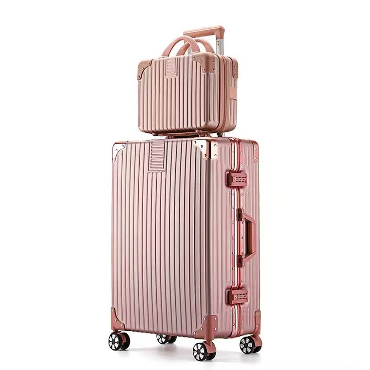 2-Piece Ultra Light Tough Standard Cabin Hardcase Luggage Suitcase Set ...