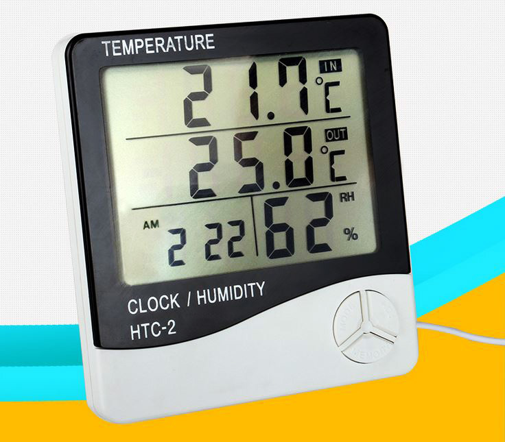 Indoor/ Outdoor Multifunction Weather Station Clock