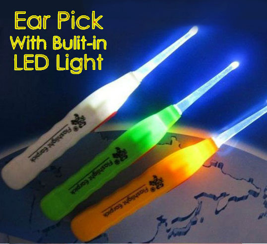 Illuminated Flashlight Earpick Wax Cleaner Remover Cleanser Ear Pick LED Light  