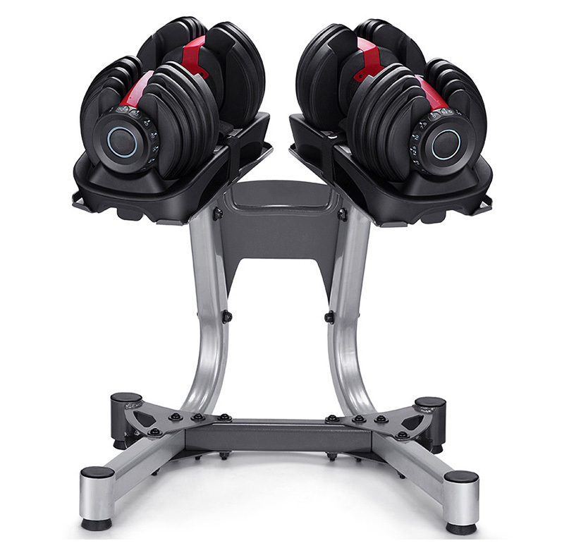 Adjustable Dumbbell Weights Set with Stand - 48kg 
